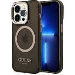 Pouzdro Guess Translucent MagSafe Kompatibilní iPhone 14 Pro černé – Zboží Mobilmania