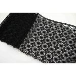 Vzdušná krajka - černá - šířka 18 cm – Zboží Dáma