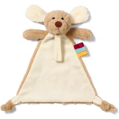 BabyOno plyšová hračka/přítulníček Dog Willy s držákem na dudlík béžový – Zboží Mobilmania