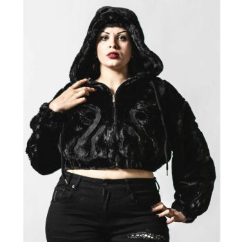 Killstar Starchild Fur Bomber black