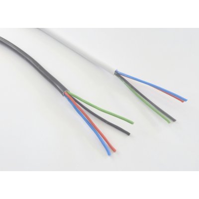 T-Led RGB kulatý 4x0,5mm² černý 1 m – HobbyKompas.cz