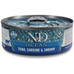 N&D Cat Ocean Adult Tuna & Sardine & Shrimps 70 g – Sleviste.cz