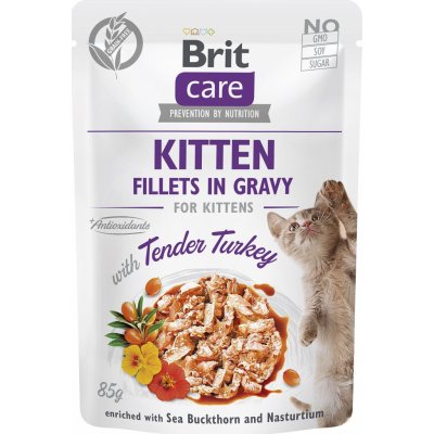 Brit Care Cat Fillets in Gravy Kitten Tender Turkey 85 g