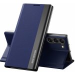 Pouzdro Beweare Sleep Flip S-View Cover Samsung Galaxy S23 - modré – Hledejceny.cz