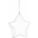 SPRINGOS Vánoční baňka Hvězda průhledná 12cm CA2012-XG – Zbozi.Blesk.cz
