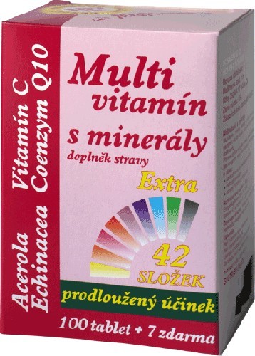 MedPharma MultiVitamín s minerály + extra C 107 tablet