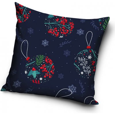 Tip Trade Vánoční Polštář Cesmínové baňky 40x40 – Zboží Dáma