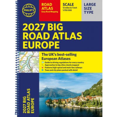 Philip's 2027 Big Road Atlas of Europe (Philip's Maps)(Kroužková) – Hledejceny.cz