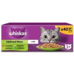 Whiskas Výběrové menu hovězí kuře losos tuňák v želé 40 x 85 g – Sleviste.cz