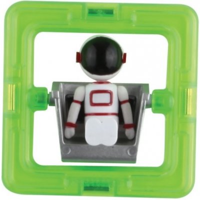 Magformers Čtverec s figurkou 1 ks Kosmonaut – Zboží Mobilmania