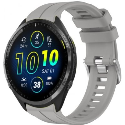 PROTEMIO 112649 SILICONE Vyměnitelný řemínek pro Garmin Forerunner 965 šedý – Zboží Živě