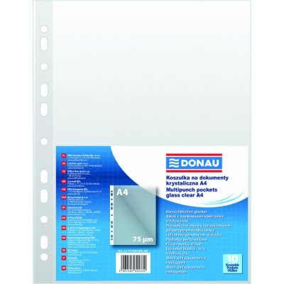 Donau 10x prospektový obal lesklý A4 čirý – Zboží Živě