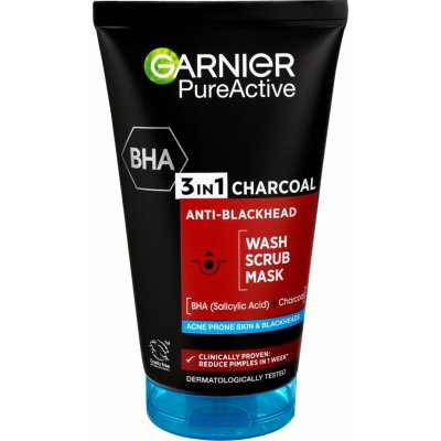 Garnier Skin Naturals Pure Active 3v1 aktivní uhlí proti černým tečkám 150 ml – Zbozi.Blesk.cz