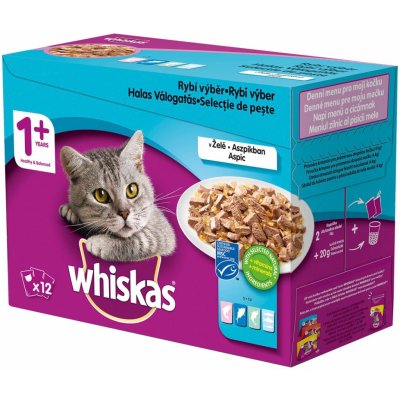 Whiskas Rybí výběr v želé 48 x 100 g