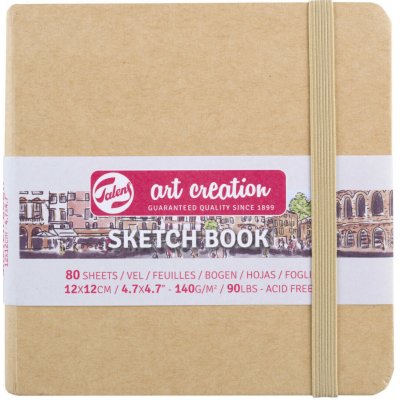 Talens Art Creation Sketchbook v pevné vazbě Kraft 12 x 12 – Hledejceny.cz