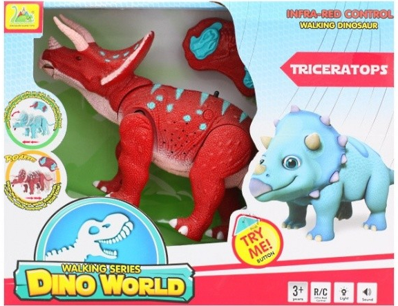 IQ Models RC Dinosaurus Triceratops červený