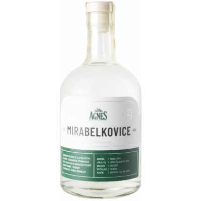 Agnes Mirabelkovice Nancyjsk pravá špendlíkovice 45% kosher 0,5 l (holá láhev)