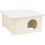 Trixie Dřevěný domek pro hlodavce 2 komory 25 x 12 x 25 cm – Zboží Mobilmania