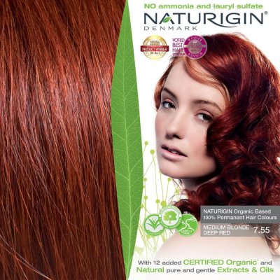 Naturigin barva Medium Blonde Deep Red 7.55 – Zboží Mobilmania