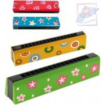 Drewmax dřevěná foukací harmonika červená I – Zboží Dáma