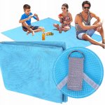 KIK Pikniková/plážová deka modrá XXL 200x200cm – Zboží Dáma