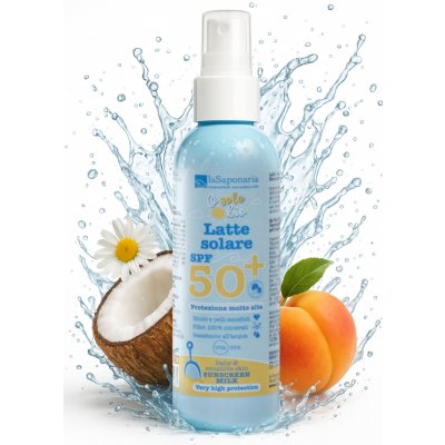 laSaponaria opalovací mléko pro děti a citlivou pokožku SPF50+ BIO 125 ml – Hledejceny.cz
