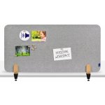 Legamaster Nástěnková stolní dělící přepážka 60 x 120 cm se svorkou, šedá – Zboží Dáma