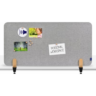 Legamaster Nástěnková stolní dělící přepážka 60 x 120 cm se svorkou, šedá – Zboží Dáma