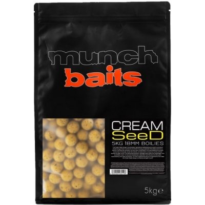 Munch Baits Boilies Cream Seed 5kg 18mm
