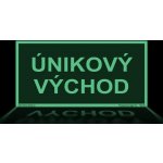 Traiva s.r.o Únikový východ Verze: Samolepka 200 x 100 mm tl. 0.4 mm - fotoluminiscenční - Kód: 10839 – Hledejceny.cz