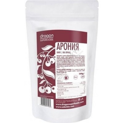 Dragon superfoods Prášek Aronie Bio Raw 200 g – Hledejceny.cz