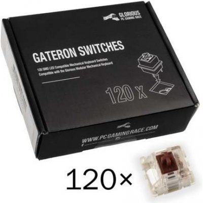 Glorious Gateron Brown Switches 120 ks – Zboží Živě