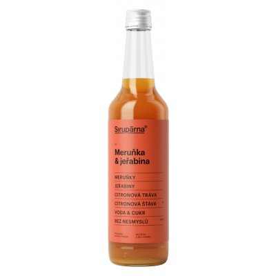 Sirupárna Domácí Meruňka & Jeřabina Sirup 0,5 l – Zboží Mobilmania