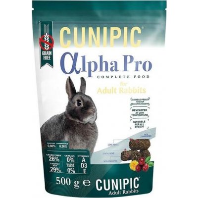 CUNIPIC, s.l. Cunipic Alpha Pro Rabbit Adult - králík dospělý 500 g