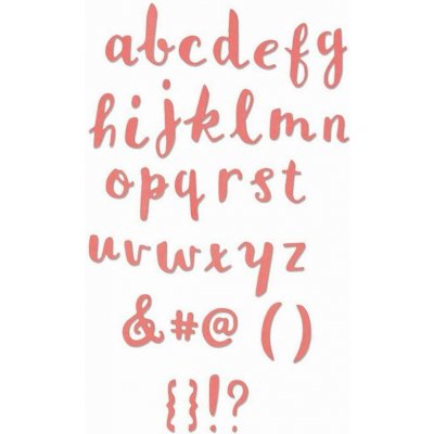Sizzix Thinlits 38 ks Abeceda psací – Hledejceny.cz