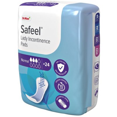 Dr.Max Safeel Lady Incontinence Pads Normal 24 ks – Hledejceny.cz