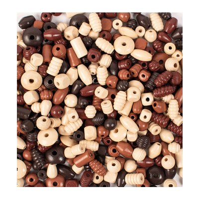 Playbox Dřevěné korálky přírodní 250gr. – Zboží Dáma