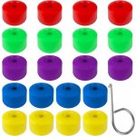 Jiehaojia 20 ks 17mm krytky matic kol Krytky šroubů Univerzální šestihranné krytky matic pneumatik | Zboží Auto