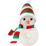 TORO Vánoční LED dekorace 11cm sněhulák