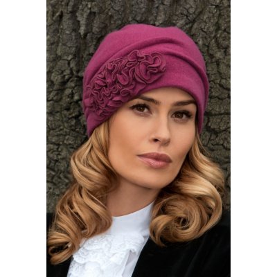 Krumlovanka dámská zimní čepice W-0256/478 lila – Sleviste.cz