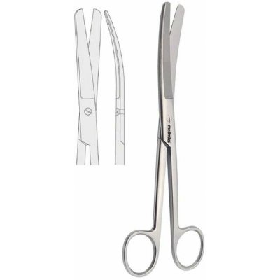 CM Instrumente Germany Nůžky chirurgické zahnuté hrotnatotupé CM varianta: 14,5 cm – Zboží Mobilmania