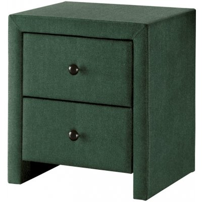Halmar Čalouněný noční stolek Prima 3 - tmavě zelená – Zboží Mobilmania