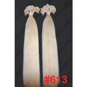 VLASY k prodloužení metodou KERATIN 100ks BLOND #613,50g,45cm