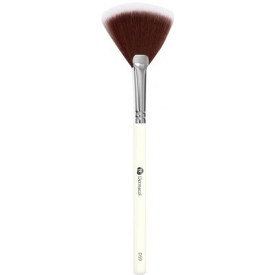 Dermacol D59 Cosmetic Brush Fan Brush with case Oprašující štětec s pouzdrem – Zboží Mobilmania