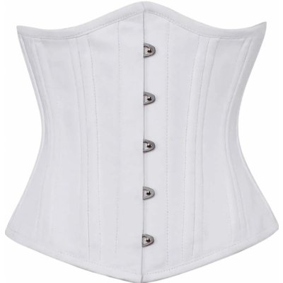 Korzety.cz Korzet - Extra stahovací korzet pod prsa z bavlny pro pas bílé – Zboží Mobilmania