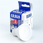 Tesla LED žárovka GU10, 7W, 230V, 560lm, 25 000h, 3000K teplá bílá, 100st. – Hledejceny.cz