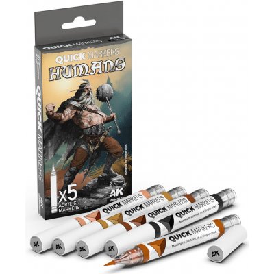 AK Interactive AK Quick Marker Set Humans – Zboží Živě