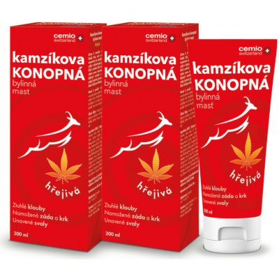 Cemio Kamzíkova konopná mast hřejivá (inov.2023) 200 ml – Zboží Mobilmania
