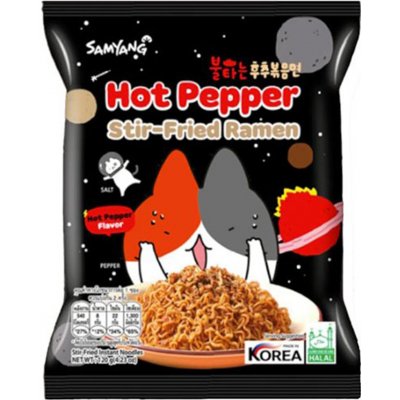 Samyang pražené ramen nudle Hot Pepper 120 g