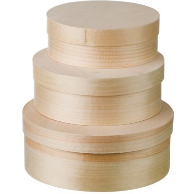 ČistéDřevo Dřevěné krabičky z dýhy 3ks – Zboží Mobilmania